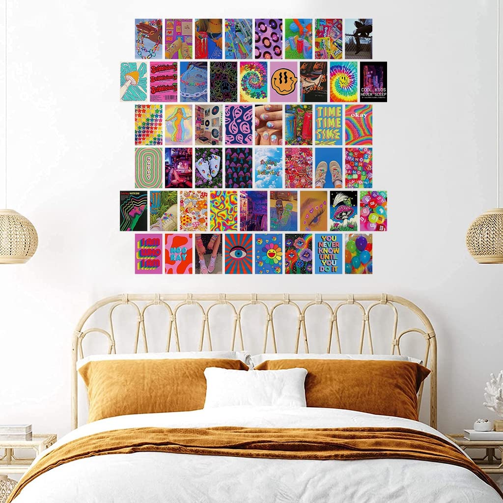 HASTHIP Postcard Wall Art Set for Room Decoration with 50 Sheets 4x6 in Matte Print | Minimalist Modern Aesthetic Decor