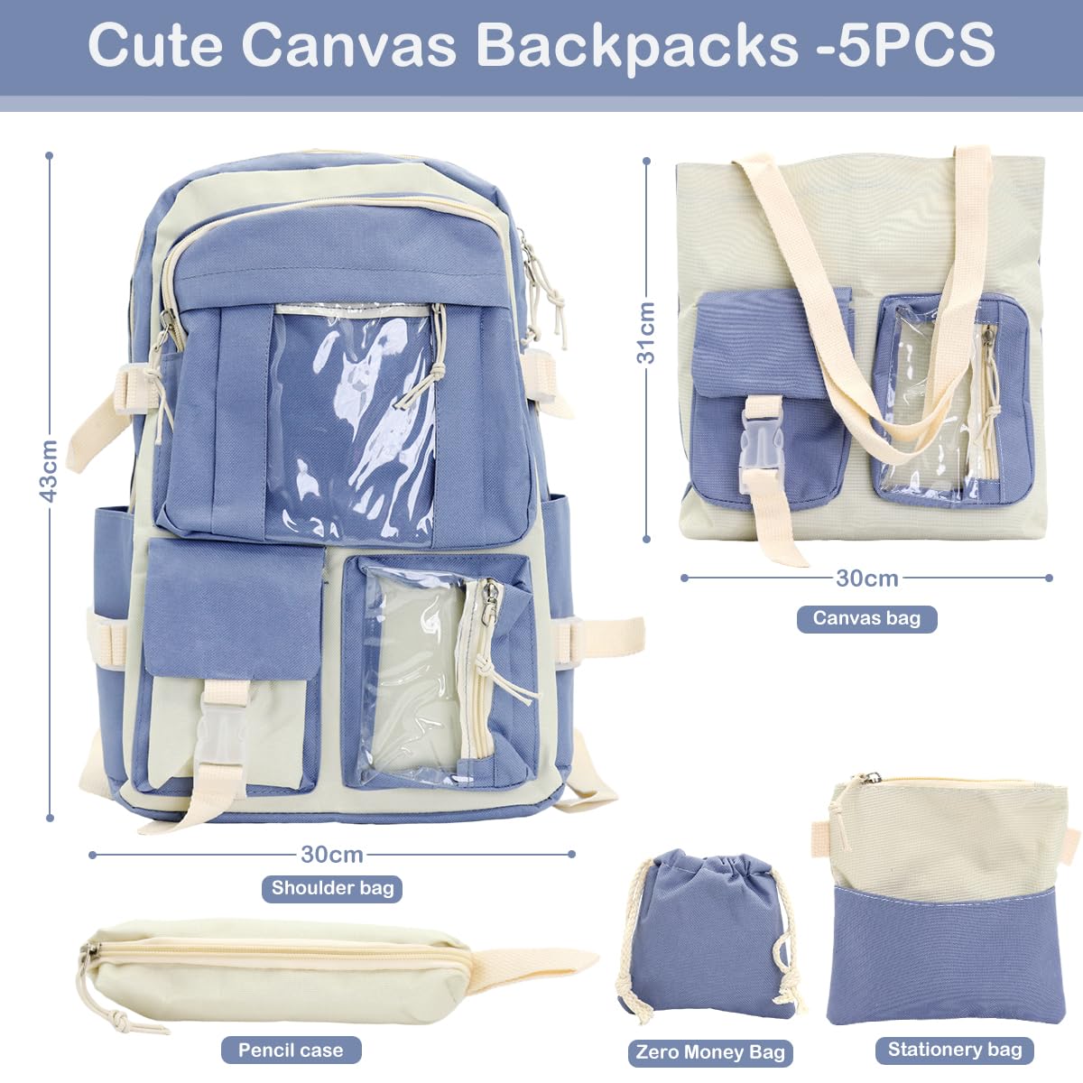 Cute canvas backpack online