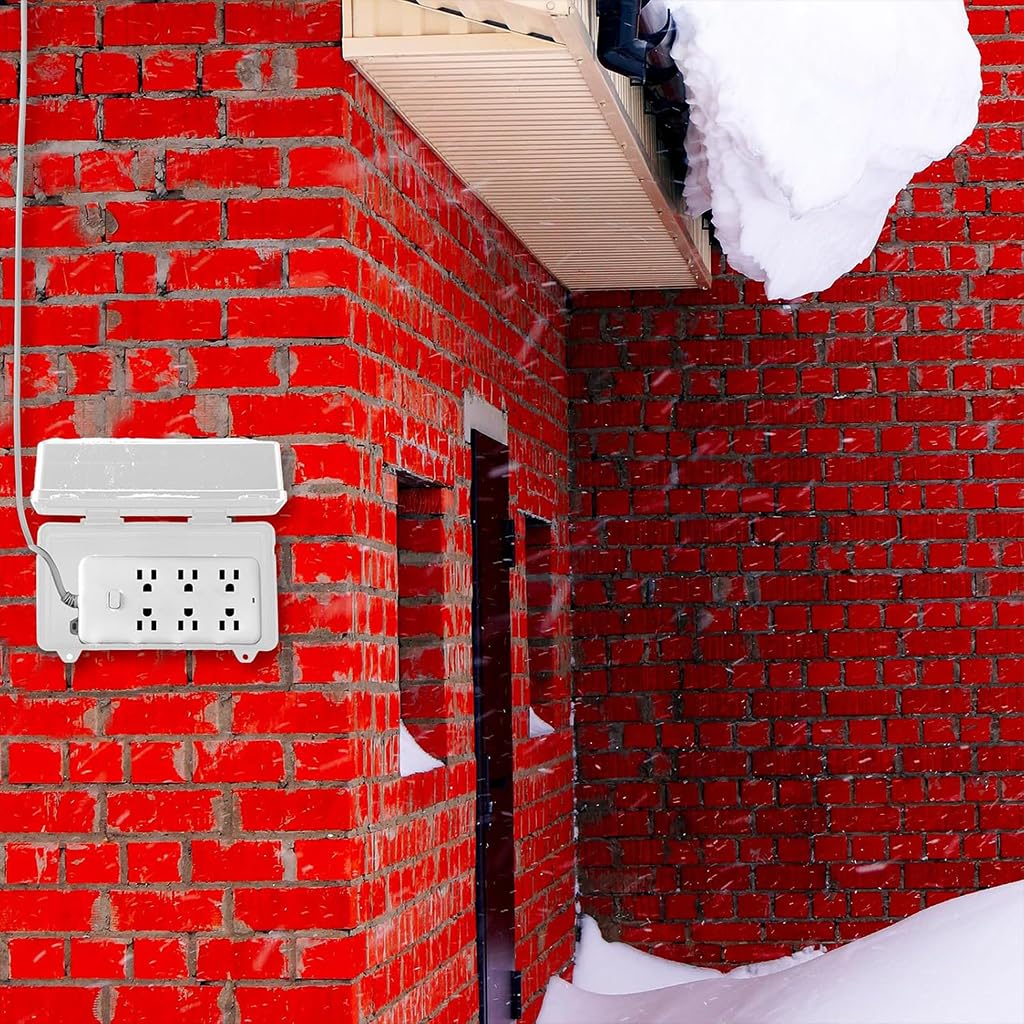 Serplex Enclosure Cover Case for Power Strip with Flip Up Lid 24.3x15x10cm | Waterproof Child Proof Safety Box