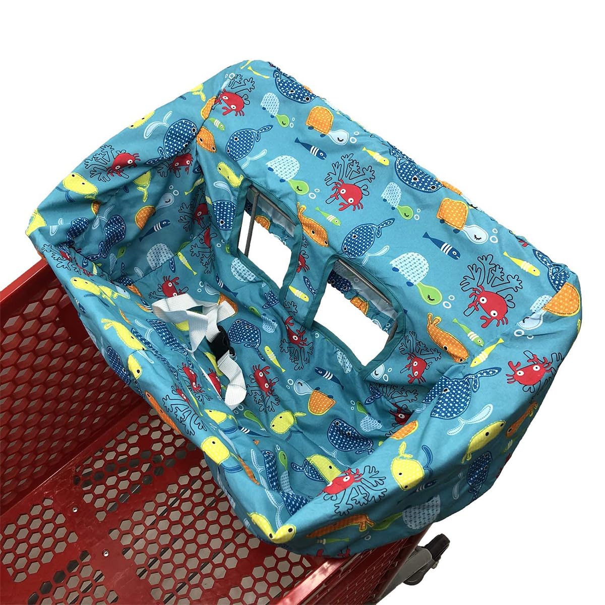 SNOWIE SOFT® Shopping Cart Cover for Baby, High Chair Cover for Restaurant Seat, Antislip Babies Shopping Car Cover, Buggy Cover, Portable Universal Baby Seat Cover for Baby 2-3 Years Baby Items Gift