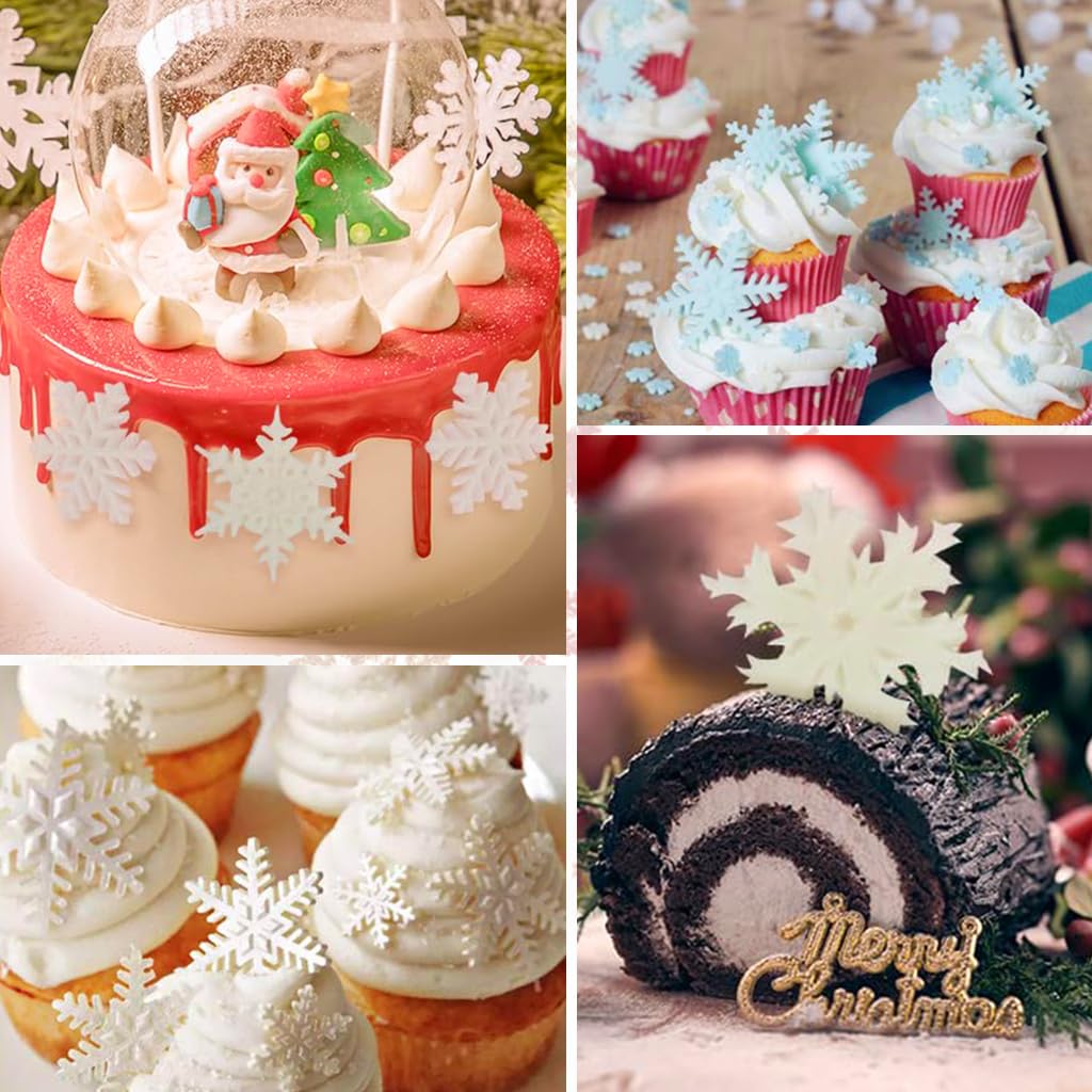 Supvox Snowflake Chocolate Molds for Christmas Baking with 5 Designs | Food Grade Silicone