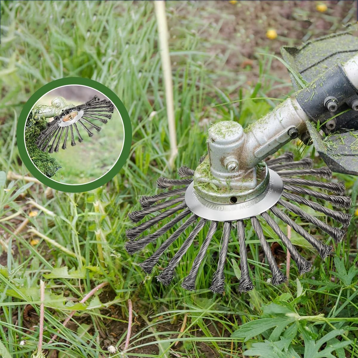 Supvox Grass Trimmer Replacement Blade 20CM for Garden Lawn Care with Multi Prong Steel Head | Universal Brush Cutter Attachment