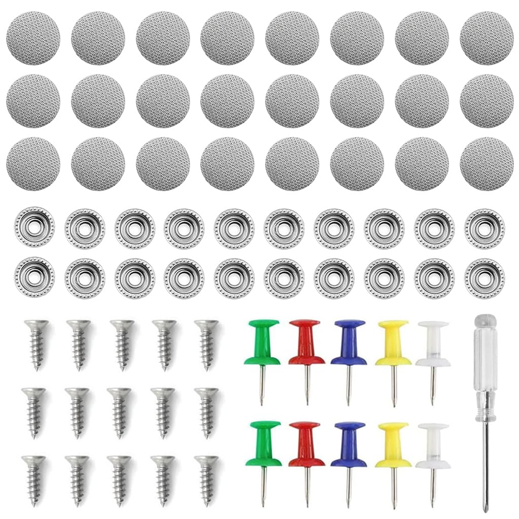 STHIRA Car Roof Headliner Repair Kit for Sagging Ceilings with 262 pcs Rivets and Pushpins | Includes Screwdriver