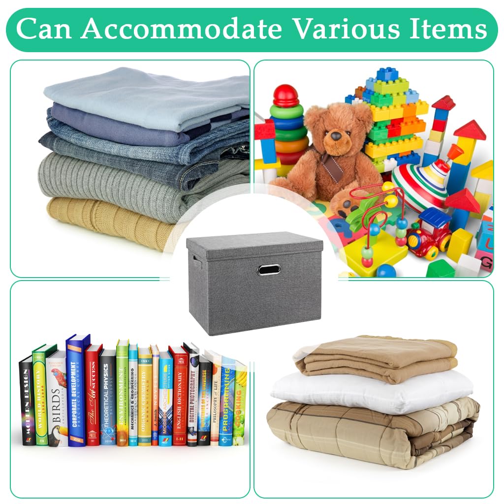 STHIRA Car Trunk Organizer Box for Home and Vehicle Storage with Lid and Handles 45 x 30 x 30cm