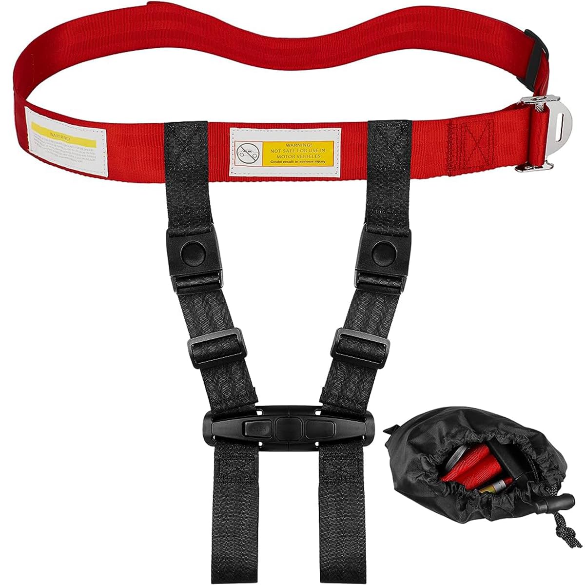 SNOWIE SOFT Child Safety Harness for Airplane Seats with Quick Release Buckle and Storage Bag