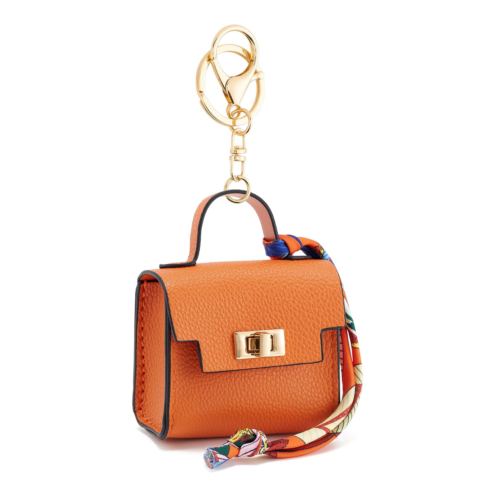 SANNIDHI® Bag Charm Mini Backpack Keychain for Women Small Pouch Coin Purse Headset Bag Key Ring for Woman Girls