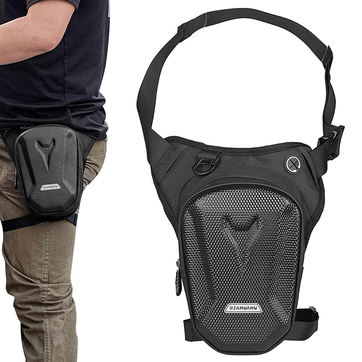 Optifit Waist Bag for Outdoor Travel with 16×25 cm Double Layer Design and Quick Release Buckle