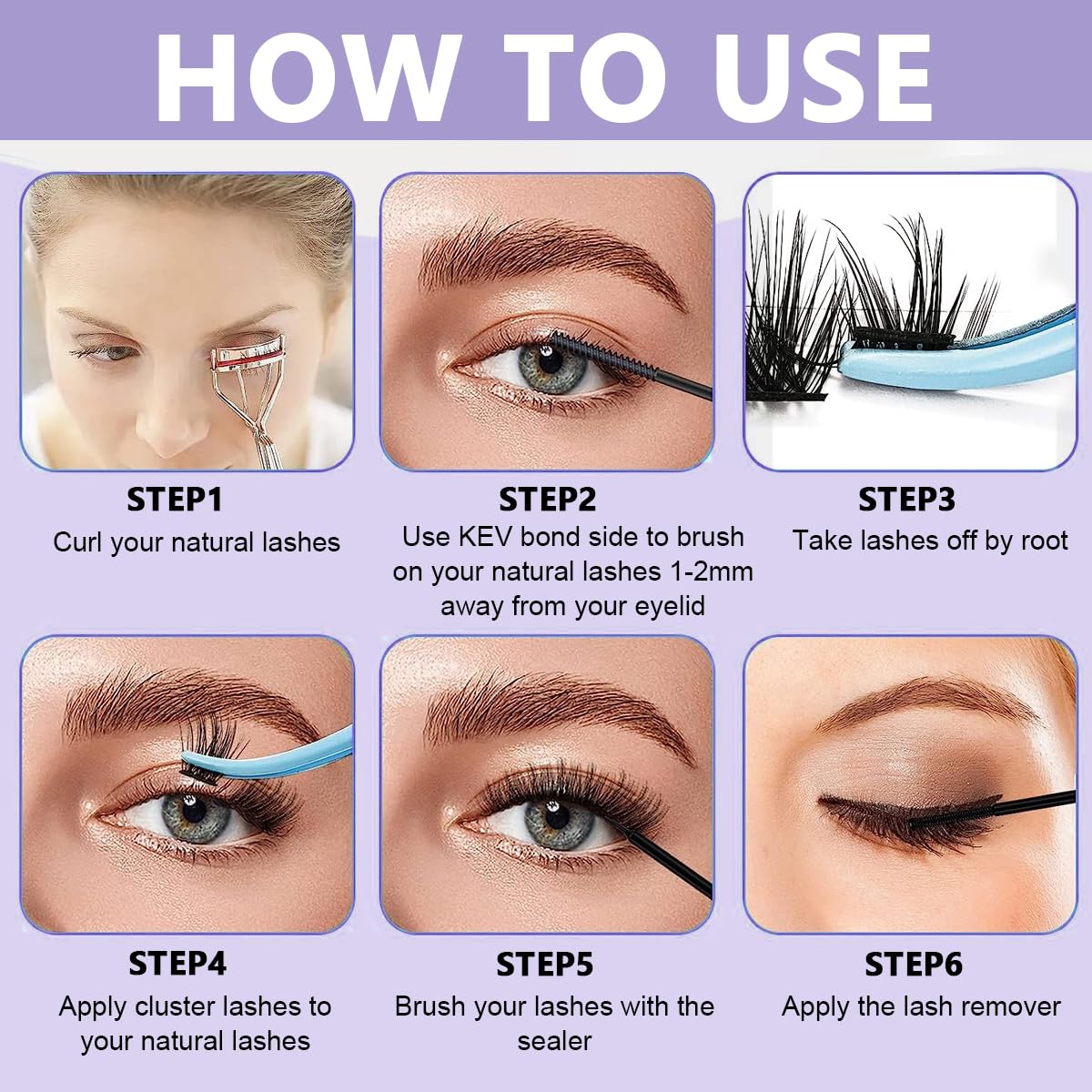 MAYCREATE Lash Clusters for DIY Eyelash Extensions with 120pcs 9‑11mm Mixed Lengths | Natural Look for Women
