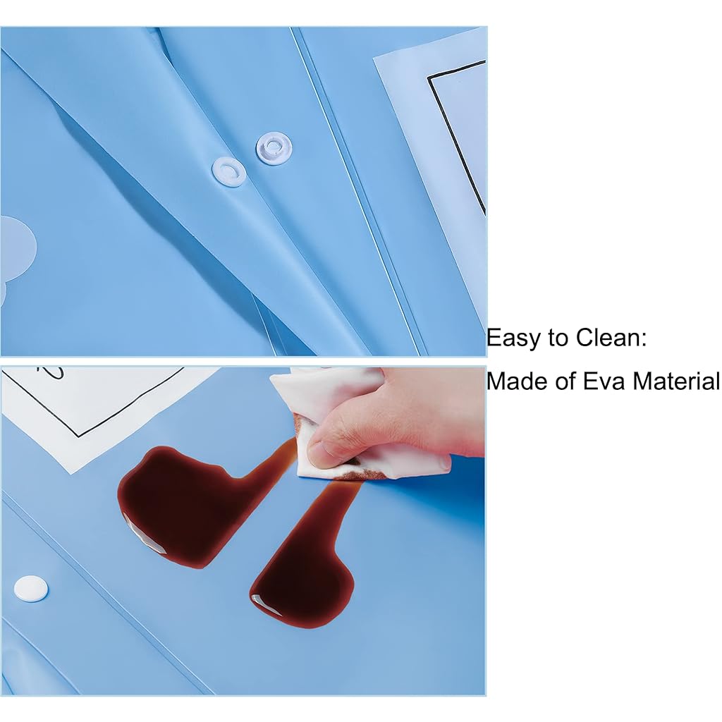 SNOWIE SOFT® Kids Raincoats for Girls Boys Waterproof Rain Jacket Cartoon Dinosaur Children Toddler Rain Wear Children Rain Poncho L Size 4-6Years Recommended Height 105-115CM 3 PCS