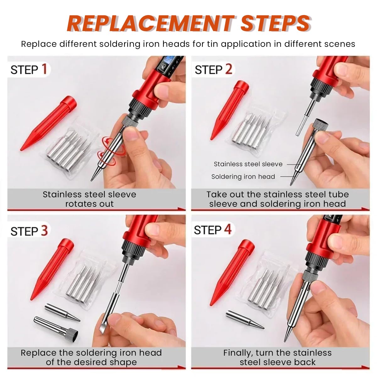 Serplex Soldering Iron Set for Electronics with 60W LCD Control and ON OFF Switch | Includes Multimeter