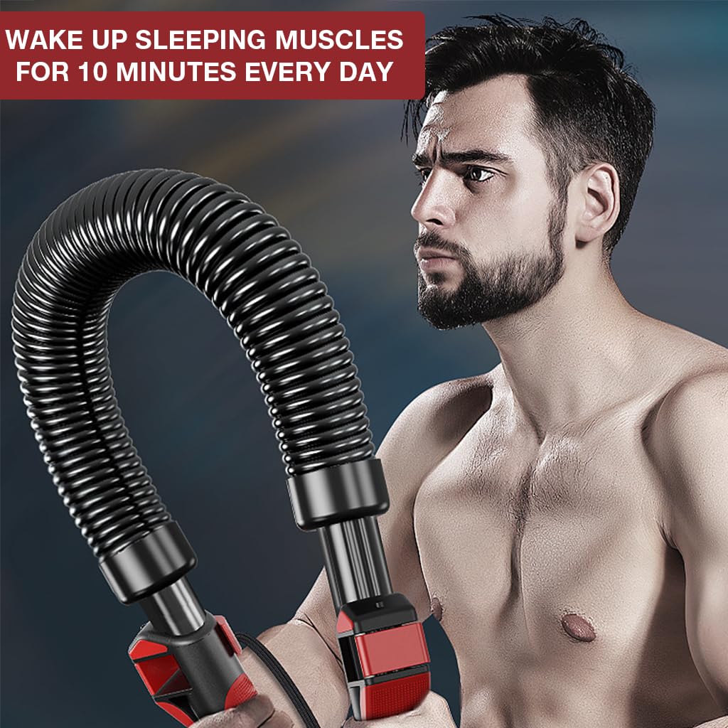 Proberos Power Twister Bar for Upper Body Training with 110lbs to 154lbs Resistance | Carbon Steel and Ergonomic Grip