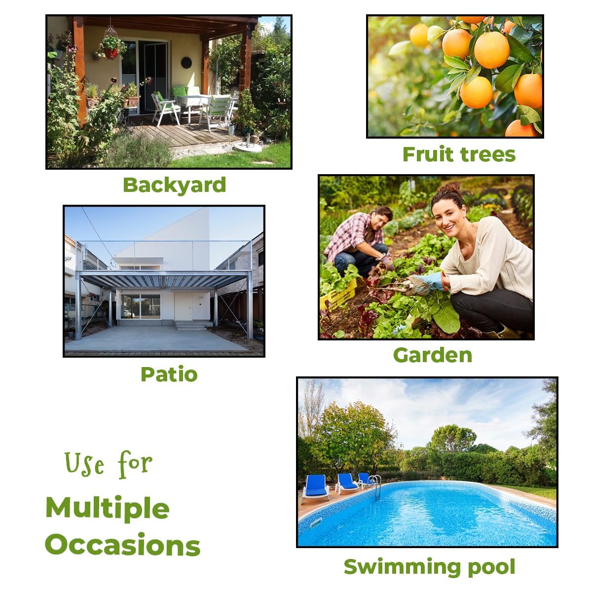 ORTIZA Reflective Anti Bird Hangings for Garden with 17.3 in Owl Design and Bell | PET Outdoor Deterrent