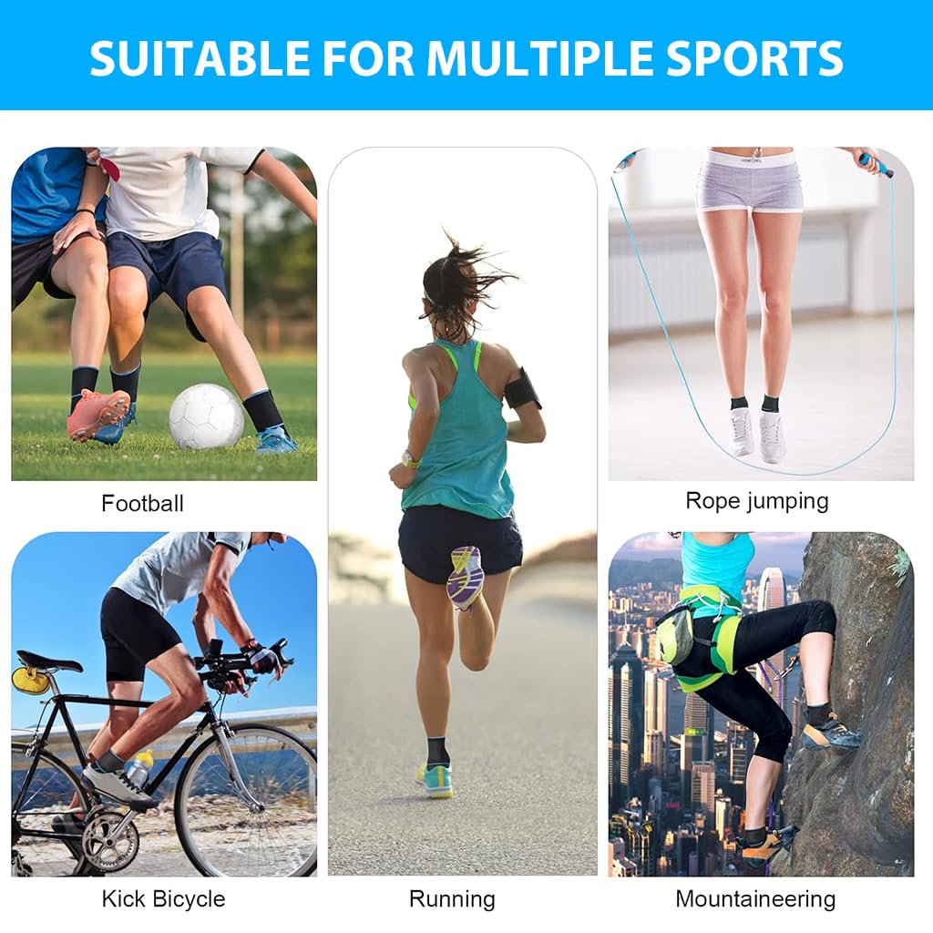 PROBEROS Ankle Compression Brace for Injury Prevention with Adjustable Support Strap | Breathable Pain Relief for Men and Women