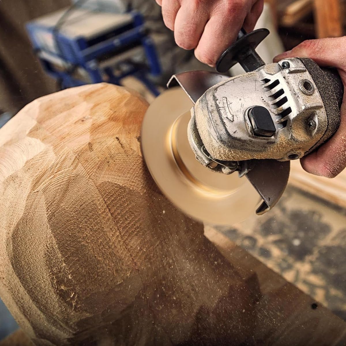 Serplex Angle Grinder Wood Carving Disc Set for Wood Cutting with 5Pcs 5/8 inch Arbor