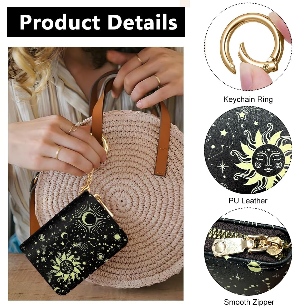 PALAY Small Women's Wallet with 8 Card Slots and Zipped Coin Pocket | PU Leather Mini Purse