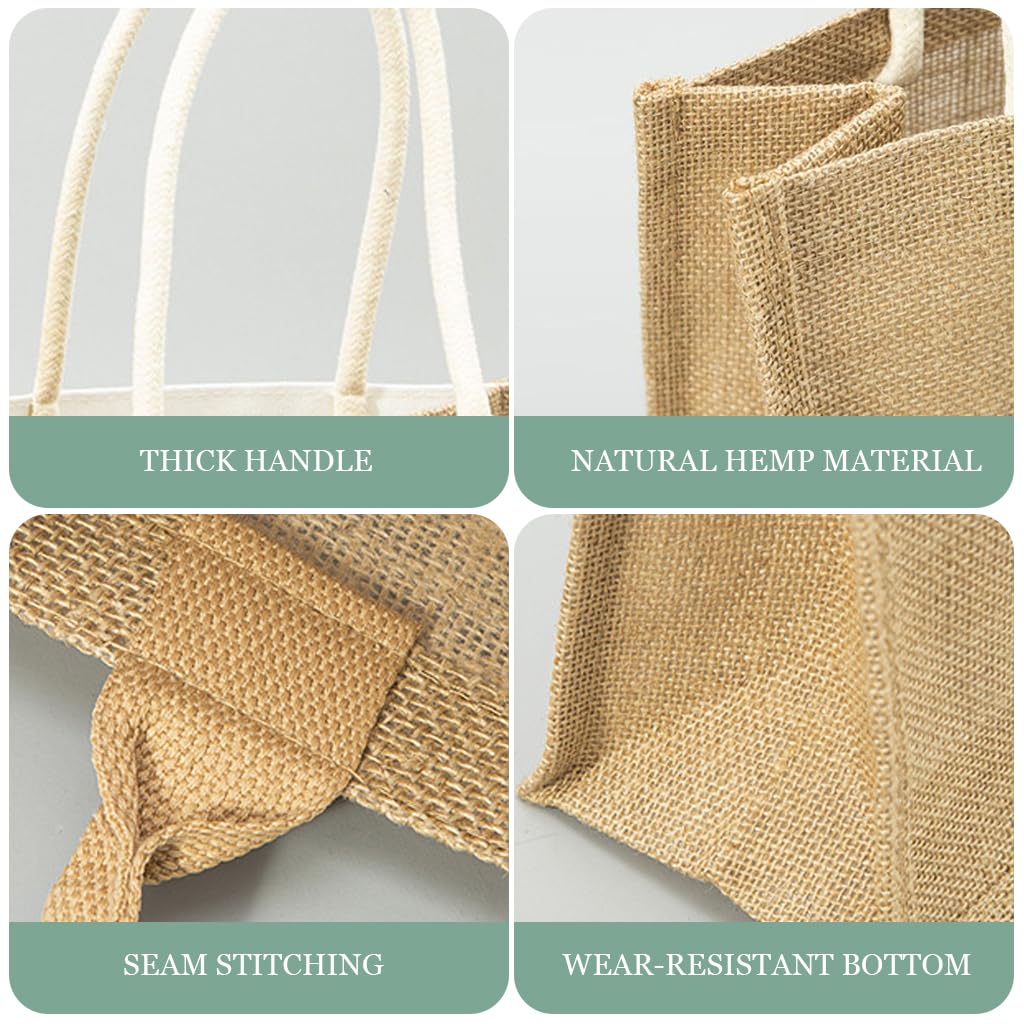 Zibuyu DIY Craft Tote Bag Kit for Painting and Embroidery with Rose Pattern | 35x25x13cm Flax Handbag