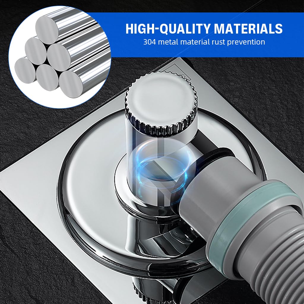 Supvox Washing Machine Drain Connector for Bathroom and Kitchen with Expandable Rubber Gasket | Leak Proof Sewer Pipe Plug Adapter