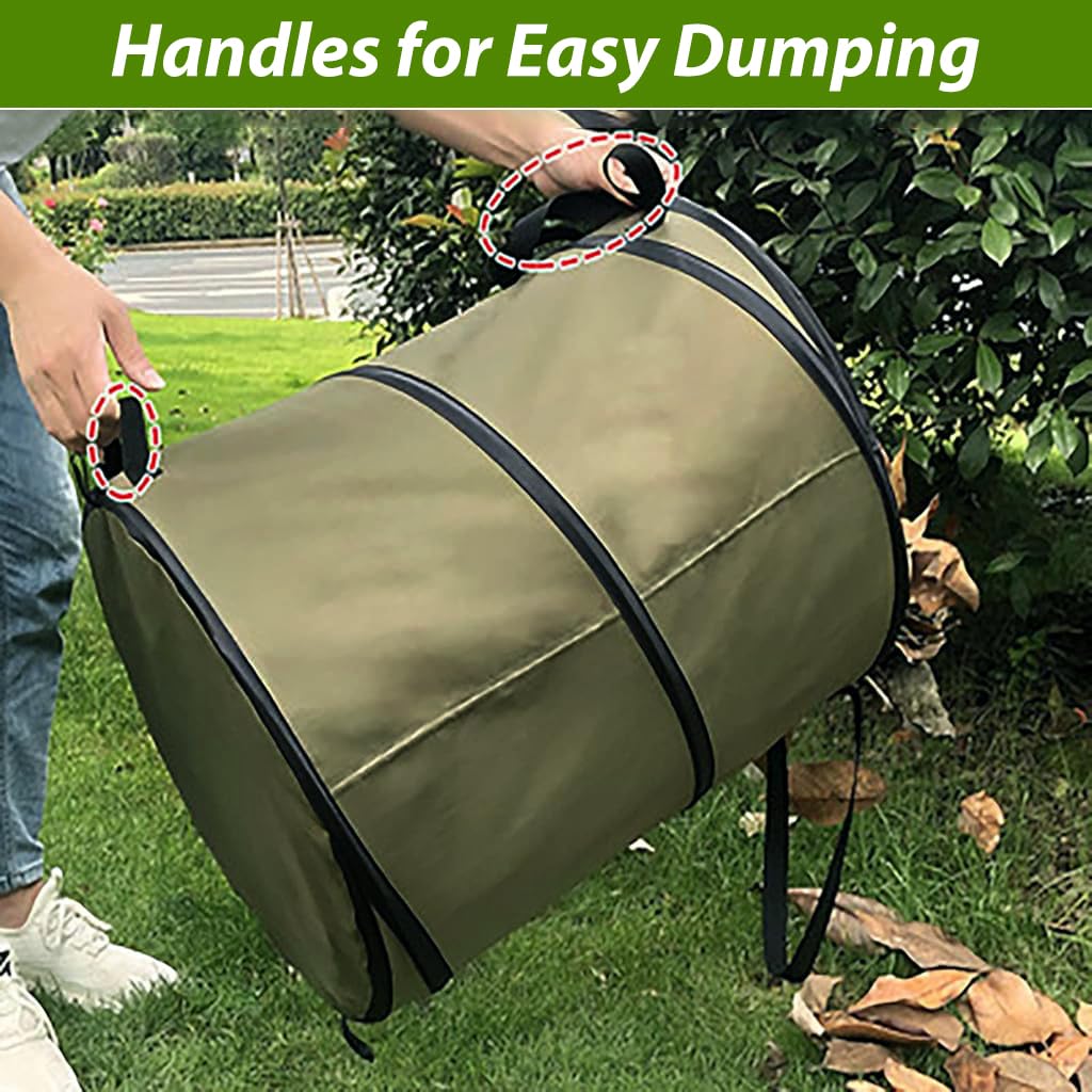 HASTHIP Folding Oxford Cloth Bucket for Garden and Camping 46cm x 70cm | Waterproof Collapsible Storage
