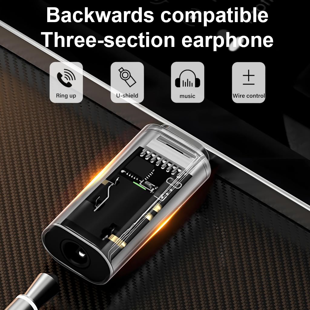 ZORBES Lightning to 3.5mm Audio Adapter for iPhone and iPad with 40mW Output | Plug & Play Wire Control
