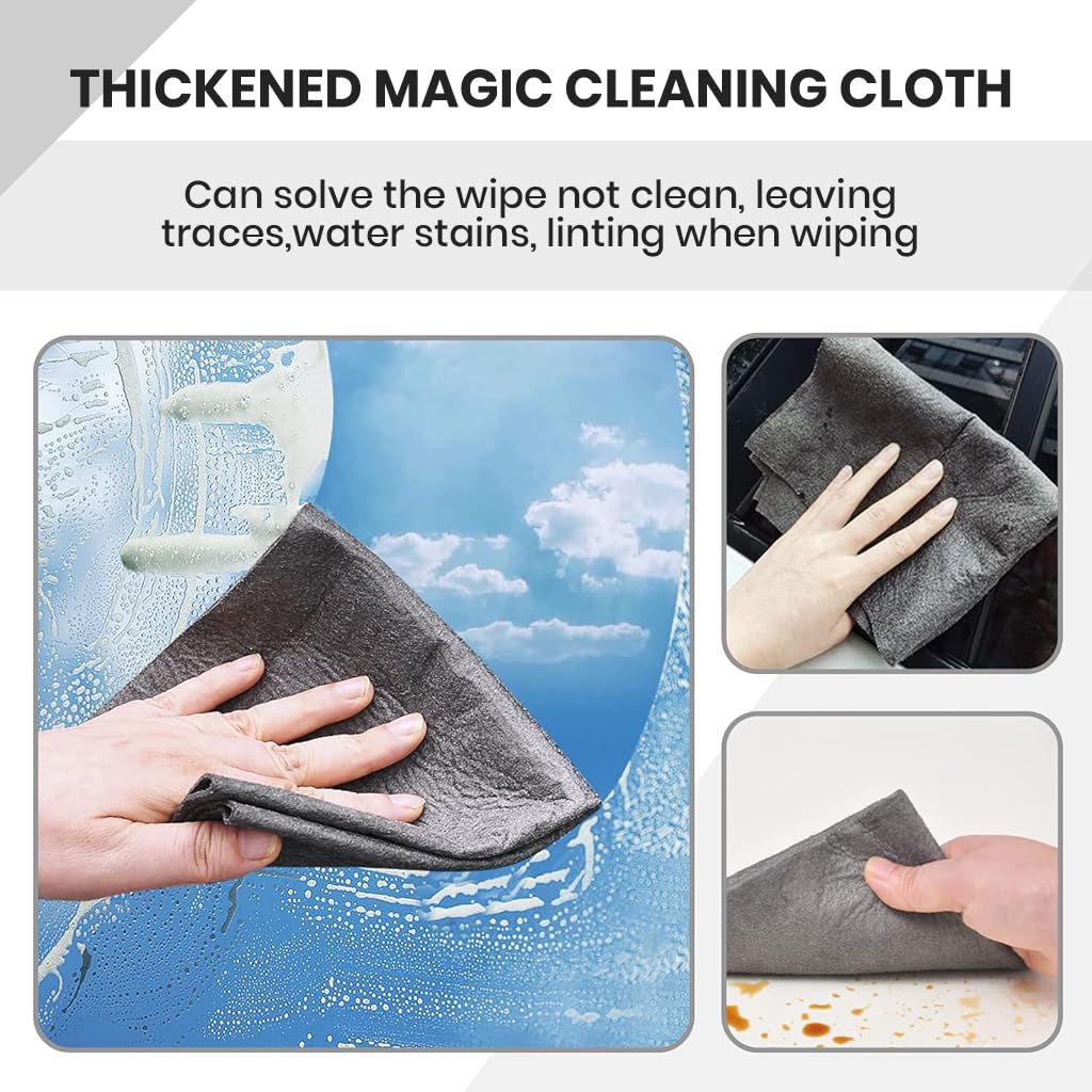 HASTHIP Microfiber Cleaning Cloth for Car and Household with Lint Free Design 30x40cm | Pack of 5