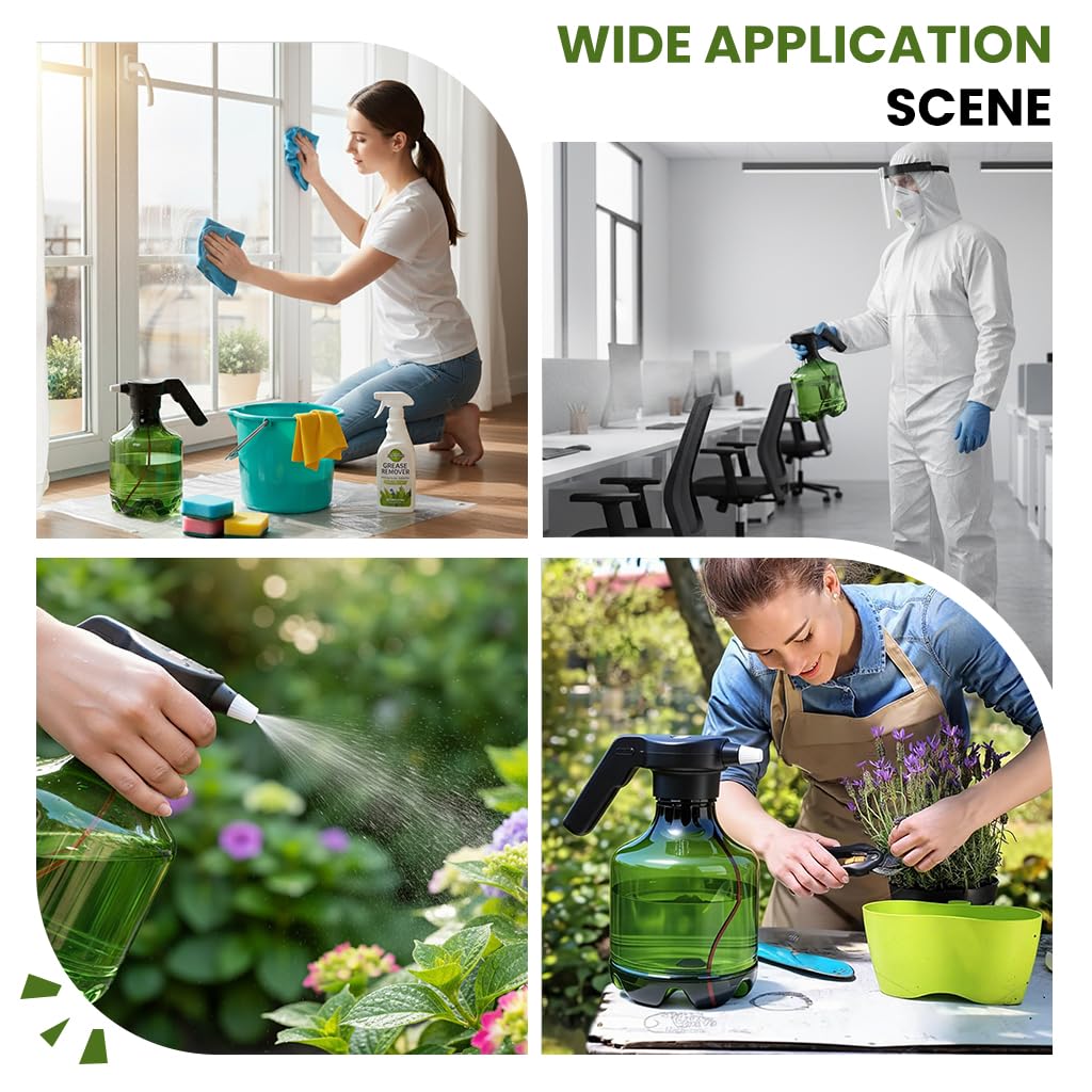 HASTHIP Spray Pump for Plants with 3L Capacity and Dual Spray Modes | Rechargeable Automatic Mister