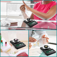 HASTHIP® Digital Kitchen Weighing Scale for Home 50g/0.001g Food Weighing Scale for Diet LCD Digital Pocket Scale with Tray Calibration Weight & Tweezer Portable Electronic Kitchen Scale for Jewellery