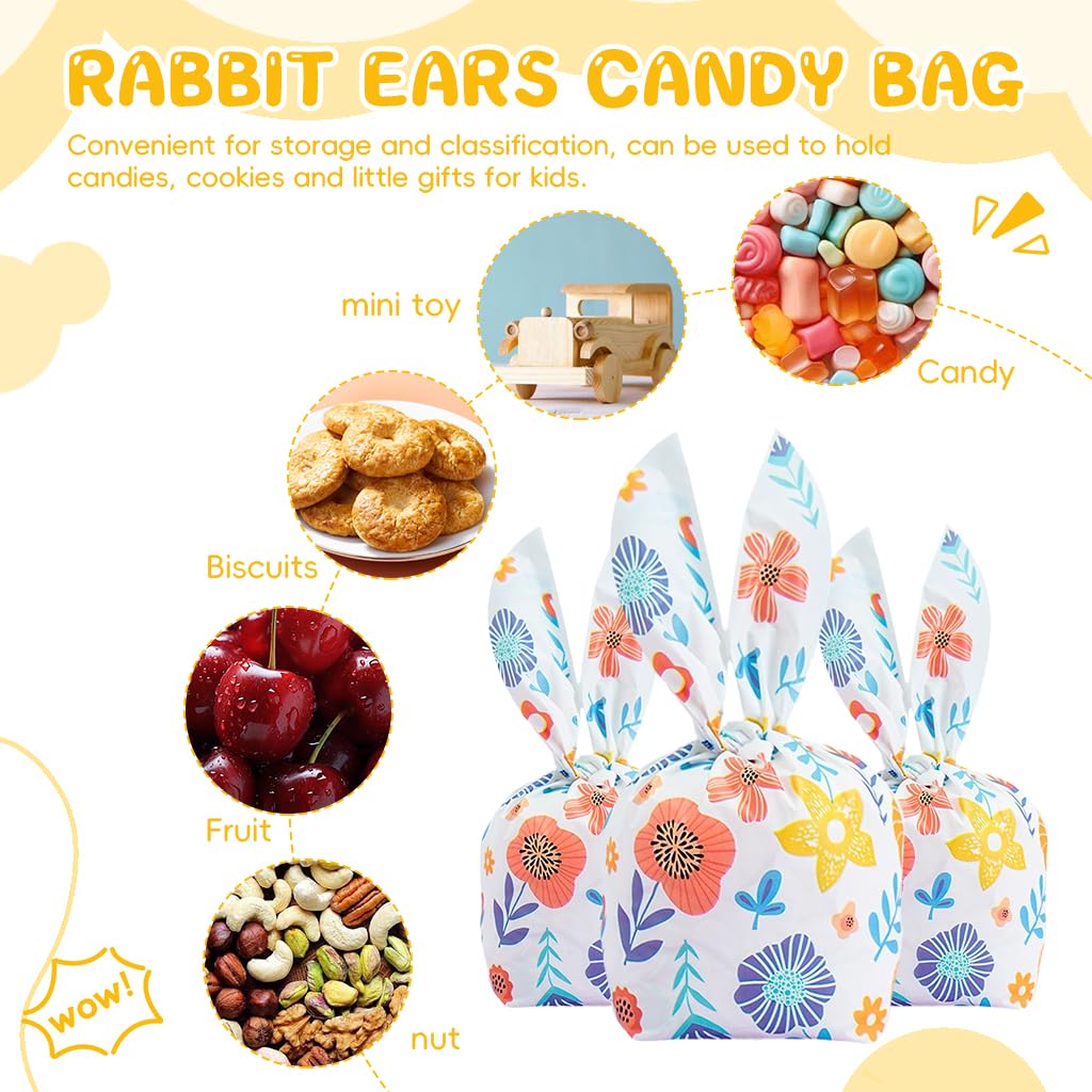 ZIBUYU Gift Bags for Christmas and Birthday Wrapping with Tie Up Closures 50pcs 14x23cm EVA