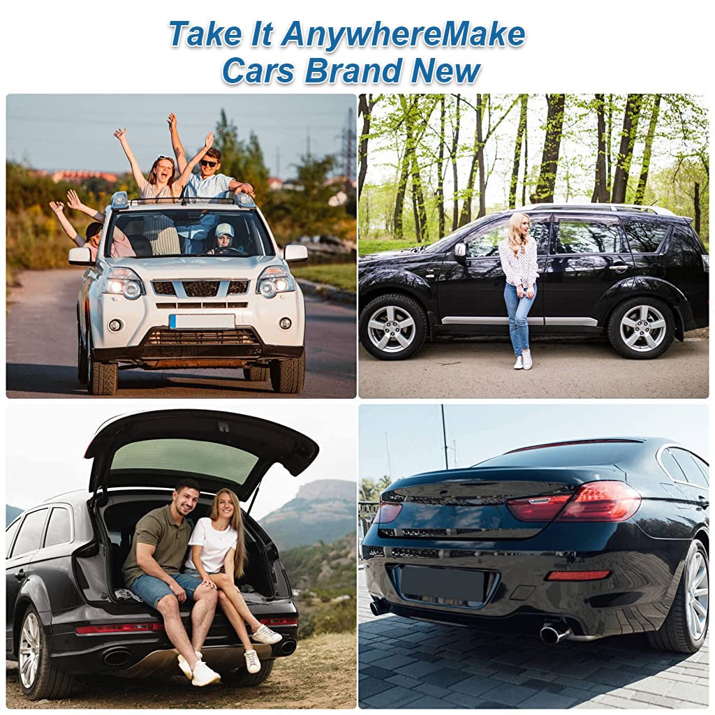 STHIRA Nano Sparkle Cloth for Car Scratch Repair with 3 Strips 20×10cm | Reusable Nano Fiber Towel