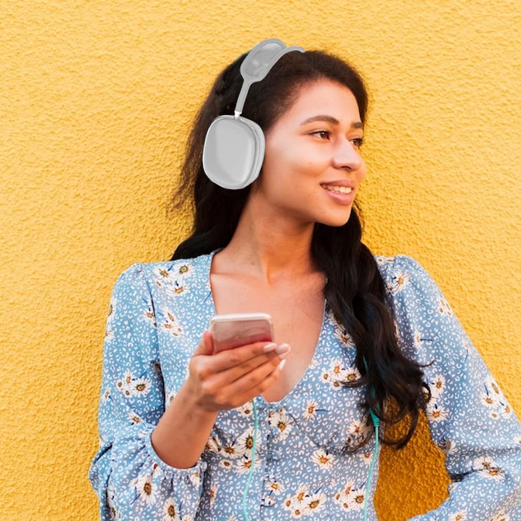 ZORBES Clear Case for AirPods Max with Snap On TPU Cover | Anti Scratch Full Protection