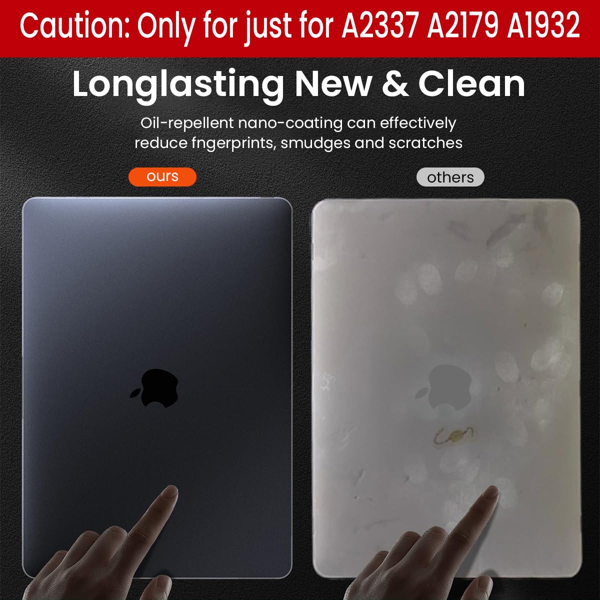 ZORBES Laptop Cover Case for MacBook Air 13.3 inch with Matte Hard Shell and Anti Fingerprint Grey