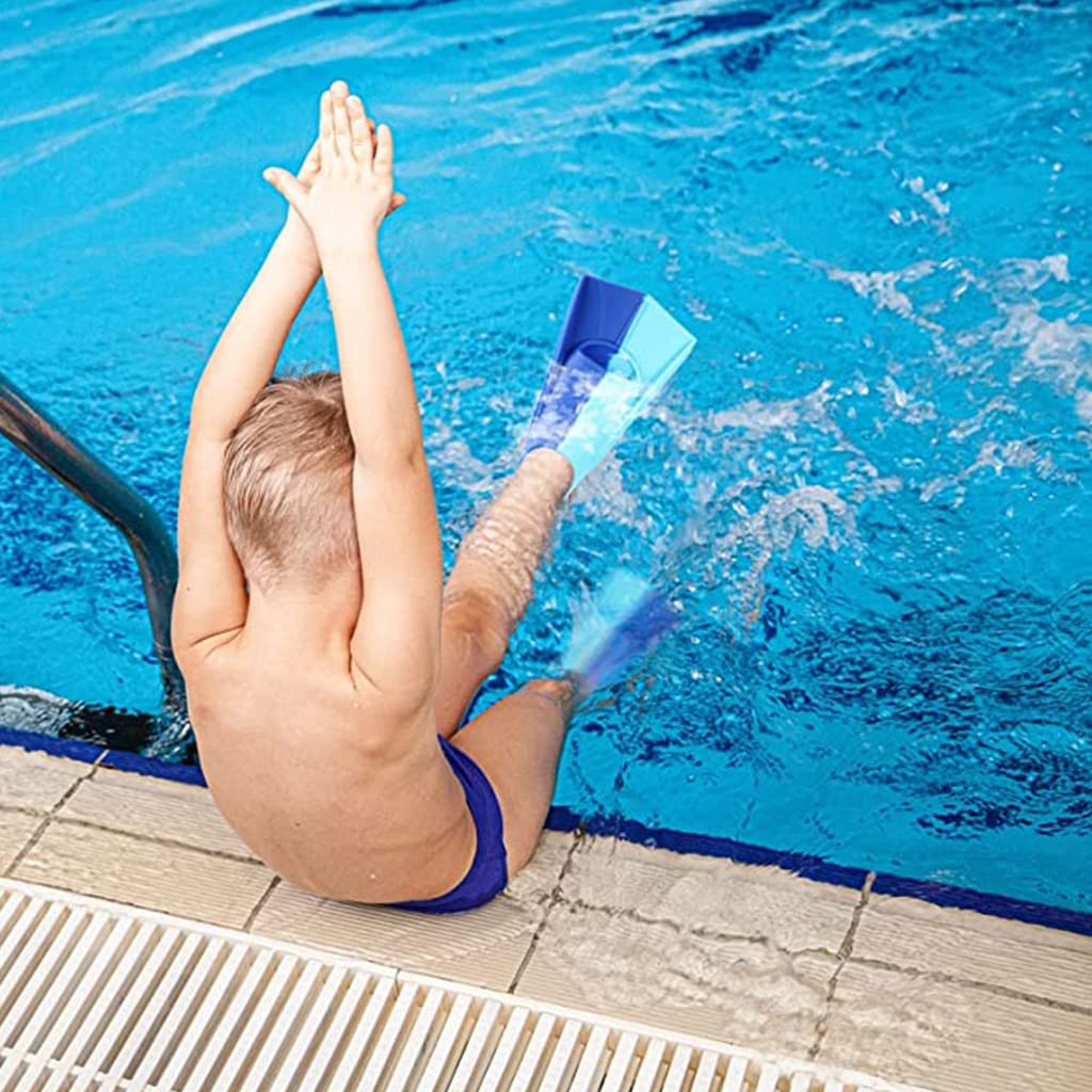 PROBEROS Swimming Fins for Freestyle and Backstroke Training with 26cm Sole | Silicone Short Blade Design for Teens and Adults