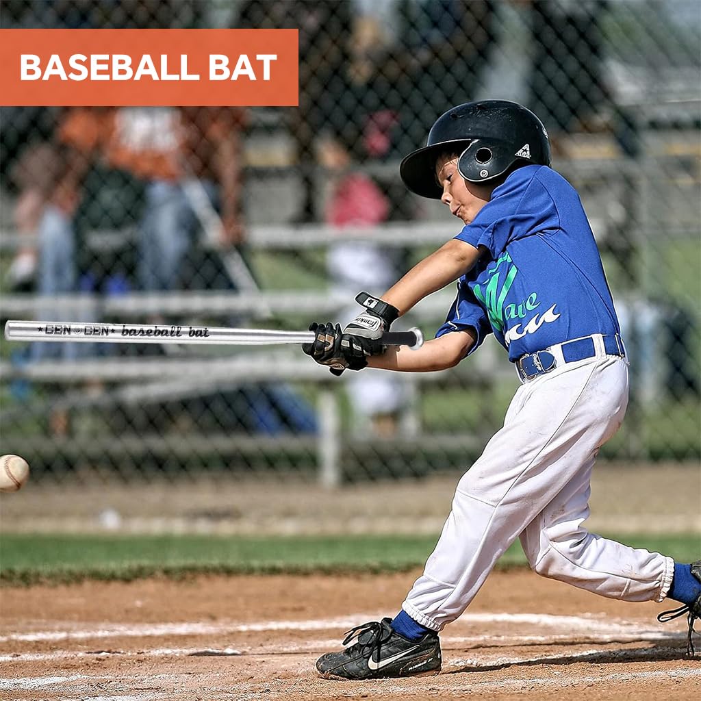 Optifit Baseball Stick for Adults with Ergonomic Rubberized Handle 32 in Aluminum Alloy | Training and Self Defence Use