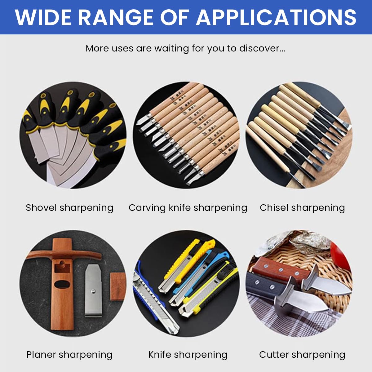 Serplex Chisel Sharpening Jig for 1/4 to 2 in Chisels and Planer Blades featuring Adjustable Angle Cast Aluminum Design