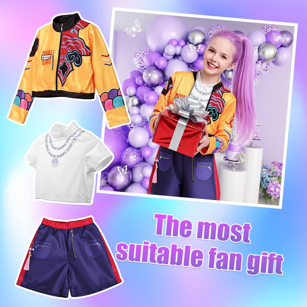 PATPAT Halloween Cosplay Costume for Party featuring Rumi Jacket Shirt and Pants Size 150cm