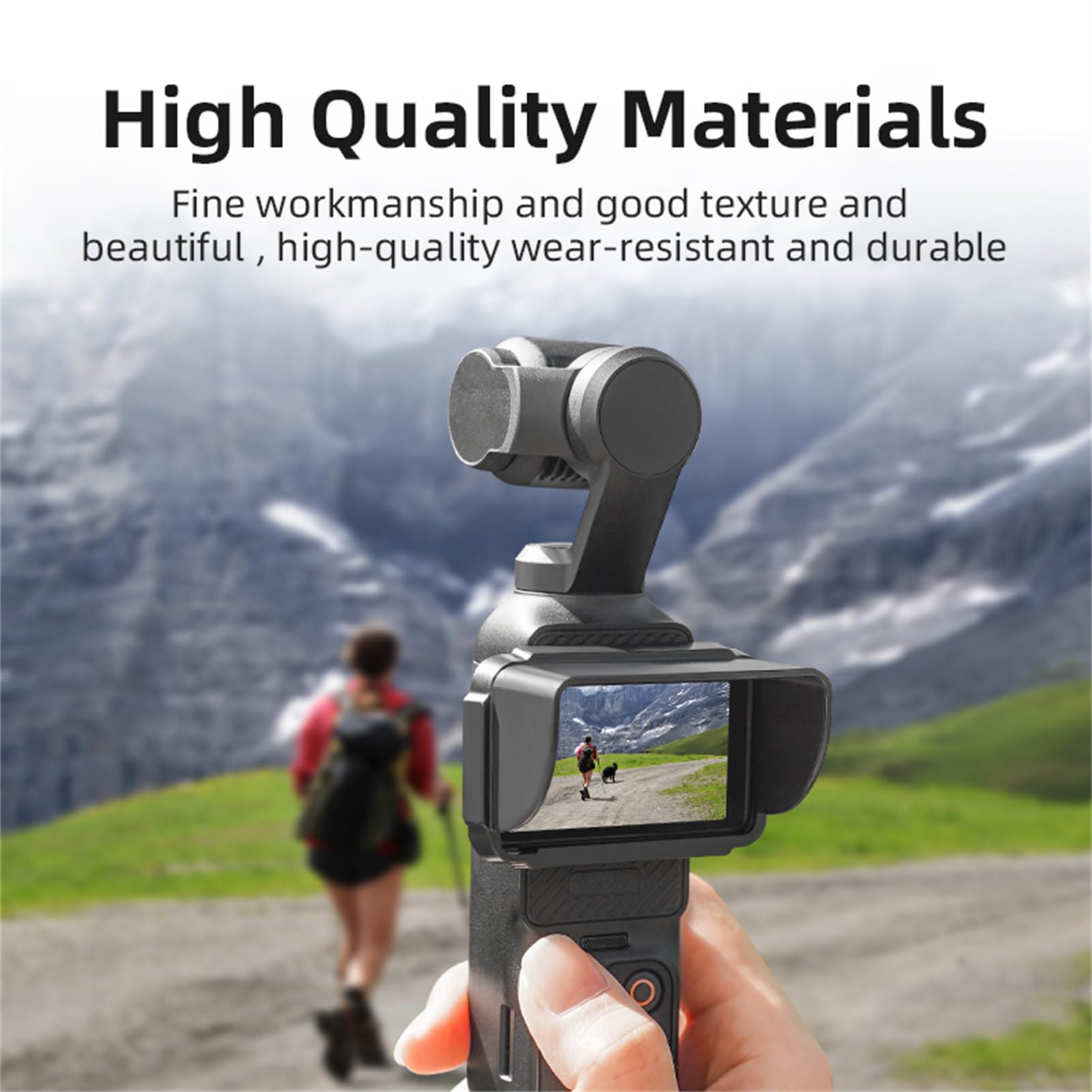 ZORBES Sun Shade for DJI Osmo Pocket 3 featuring Snap On Anti Glare Hood | Outdoor Filming Accessory