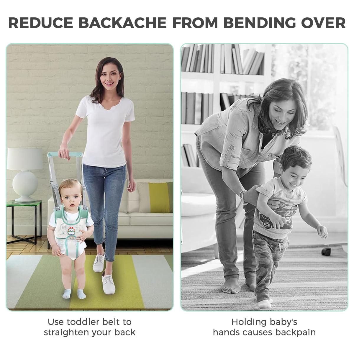 SNOWIE SOFT Baby Walking Supporter Harness for 8–24 Month Toddlers with Adjustable Safety Fit and Anti‑Open Quick Release Buckles