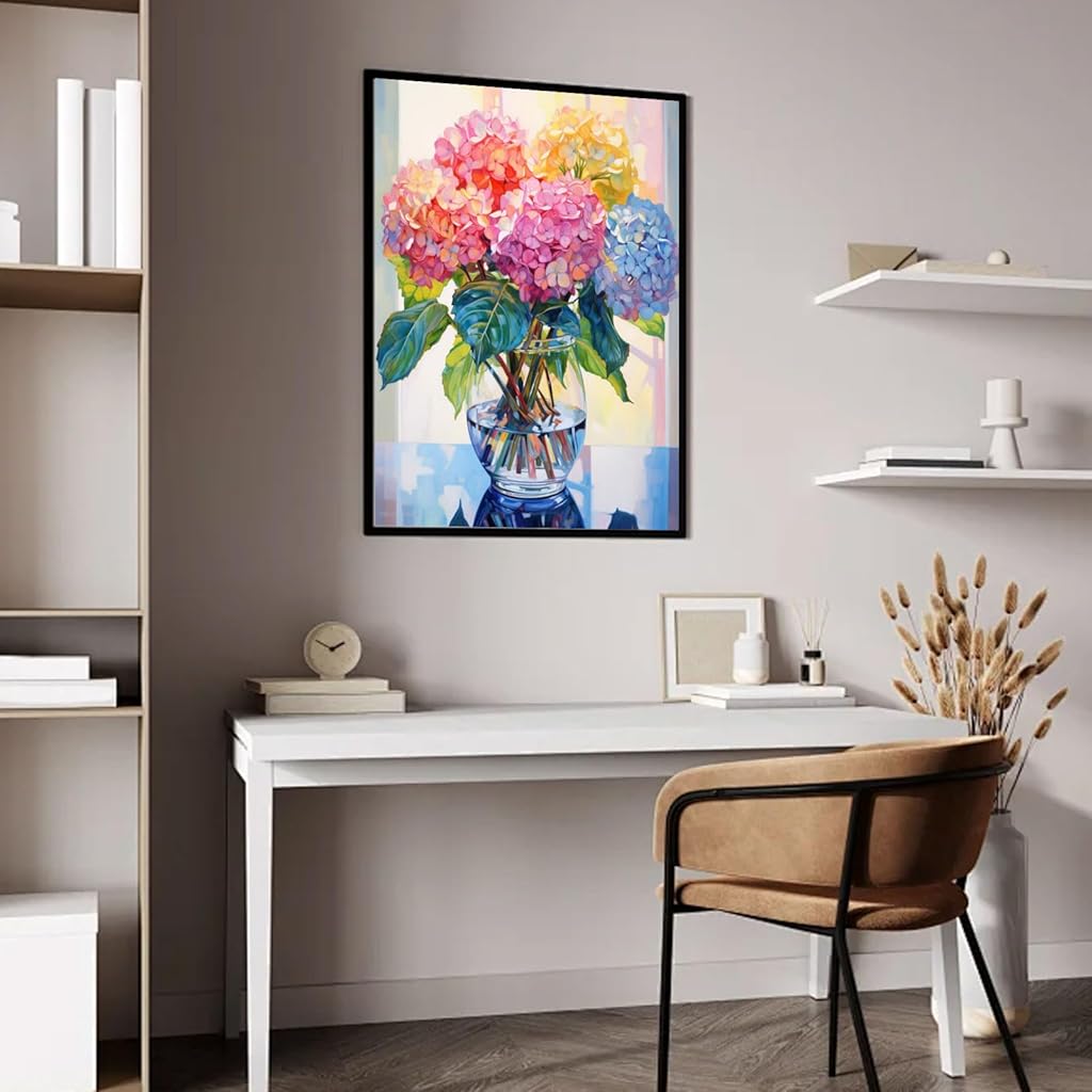 HASTHIP® Diamond Painting Kits for Adults Flowers Art DIY 5D 12x16inch Full Drill Flower Crafts 3 PCS