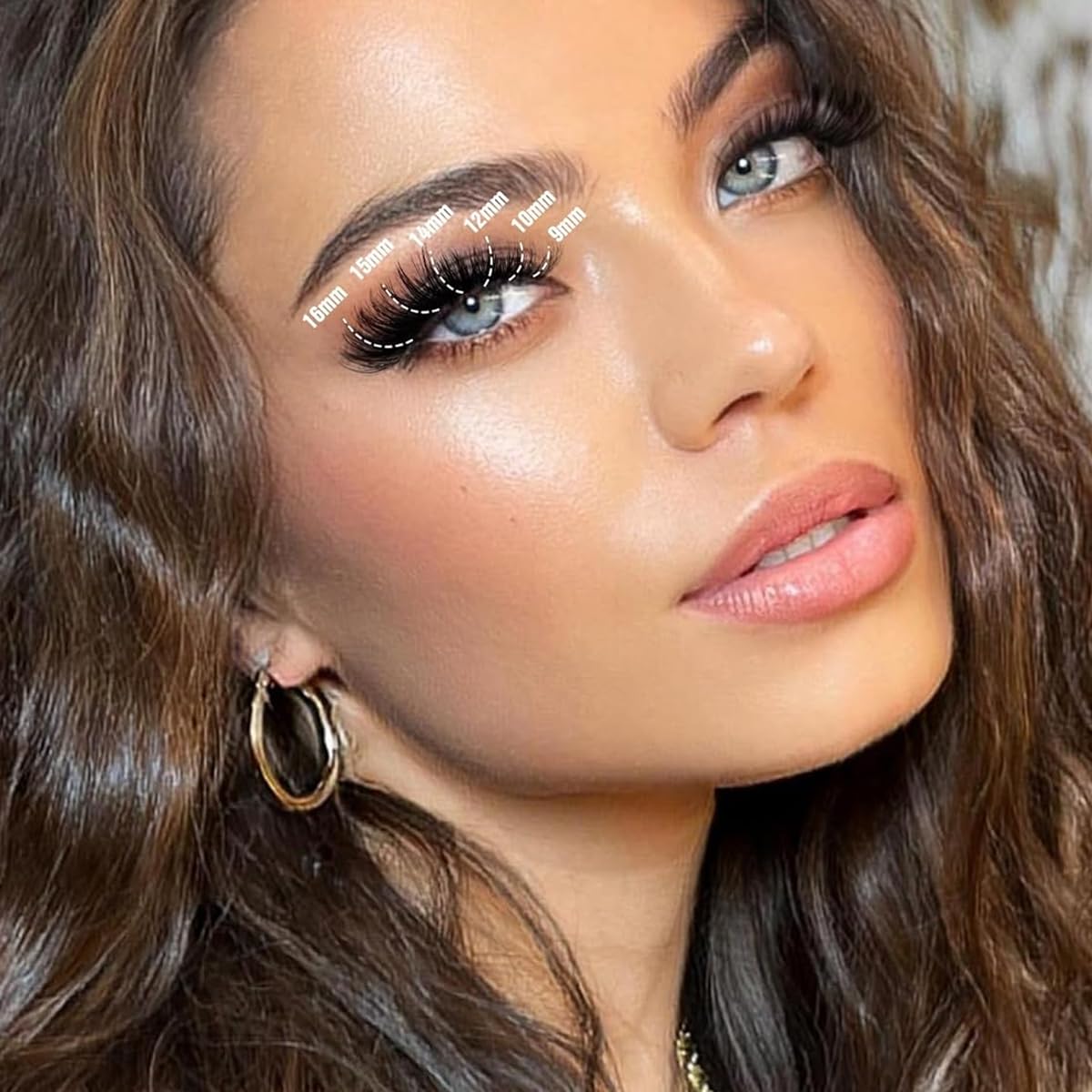 MAYCREATE Eyelashes Set for Women with 10 Pairs Fluffy Wispy 3D Styles | Reusable Handmade Lashes