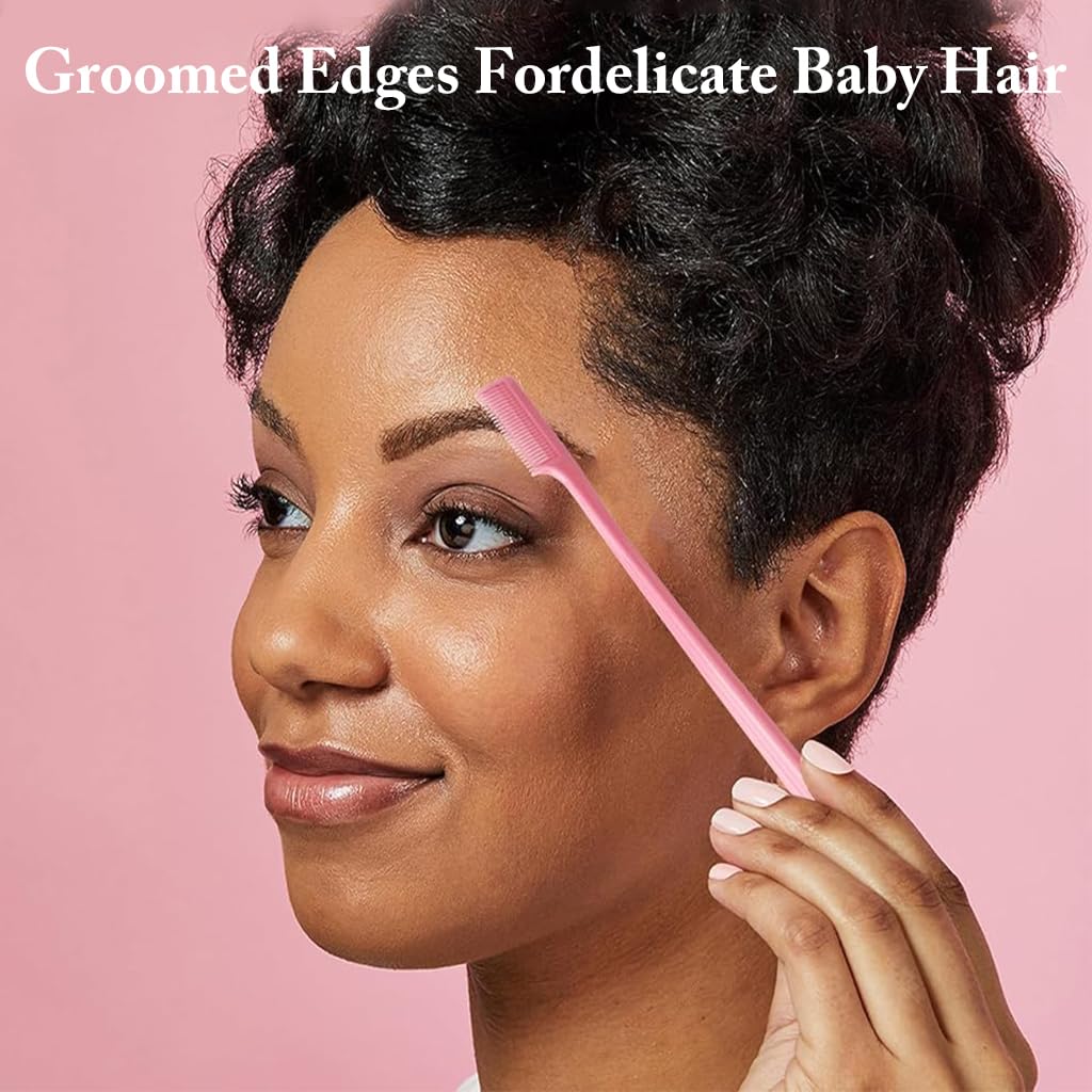 ZIBUYU Hair Brush Set for Hair Dye Application with Dual Head Brush & Pintail Comb | Ergonomic 3Pcs Styling Tools for Women