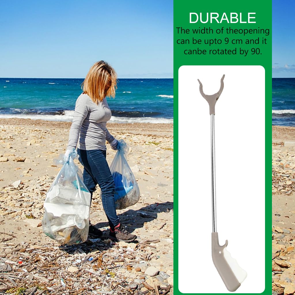 HASTHIP Reacher Tool for Litter Pick Up with 33 in Anti Slip Clamp and Ergonomic Handle | Assistive Device for Elderly