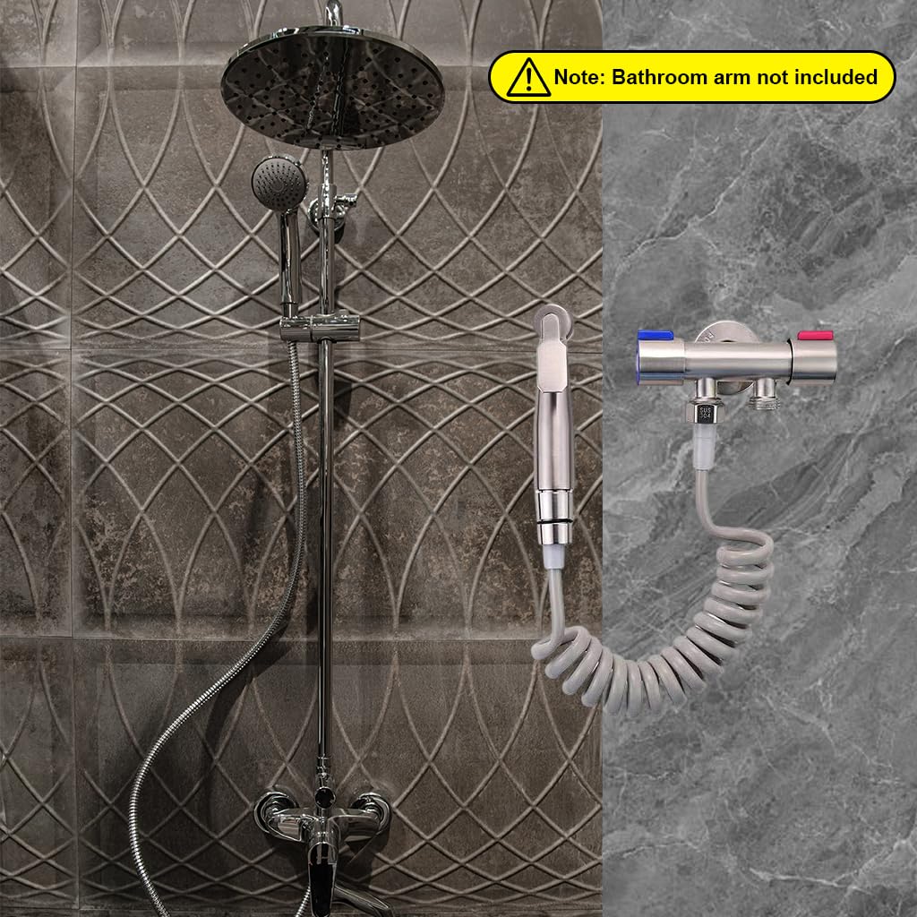 HASTHIP Shower Head Diverter Valve for Dual Outlet Control with G1/2 Connection | 304 Stainless Steel All Metal Build