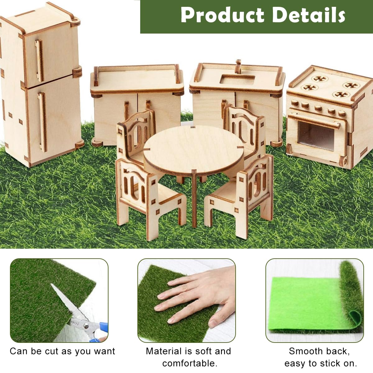 HASTHIP® Artificial Grass Decor