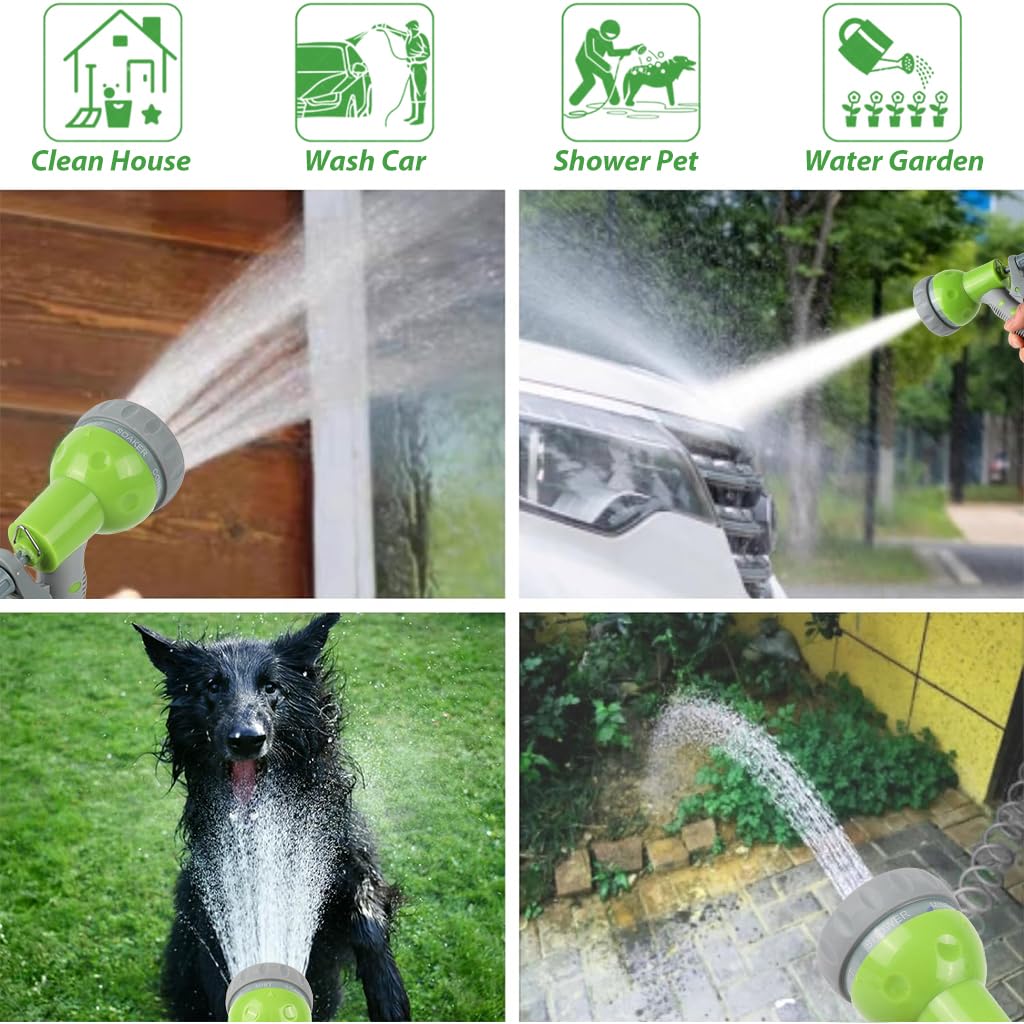 HASTHIP Garden Hose 15m Expandable for Lawn & Car Washing with 7 Spray Modes | EVA Kink-Free Design