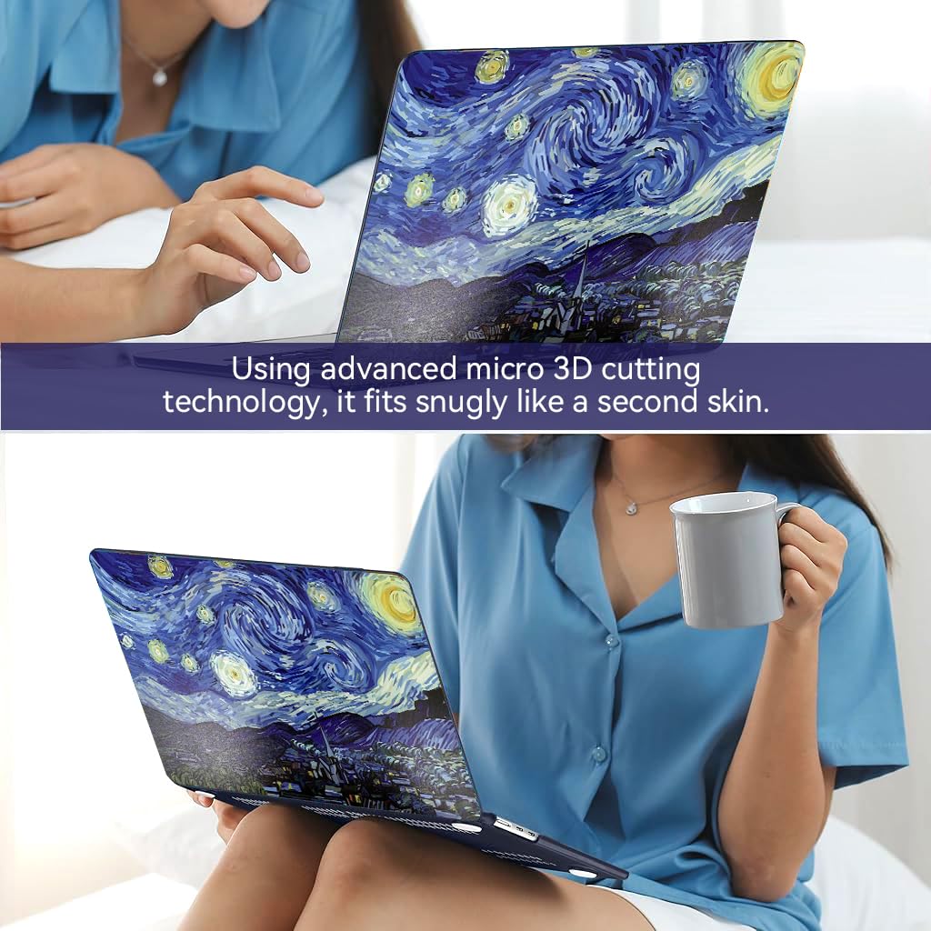 ZORBES Laptop Case Cover for MacBook Air 13.6 Inch A3240 with Ventilated PC Shell | Includes Matching Keyboard Protector