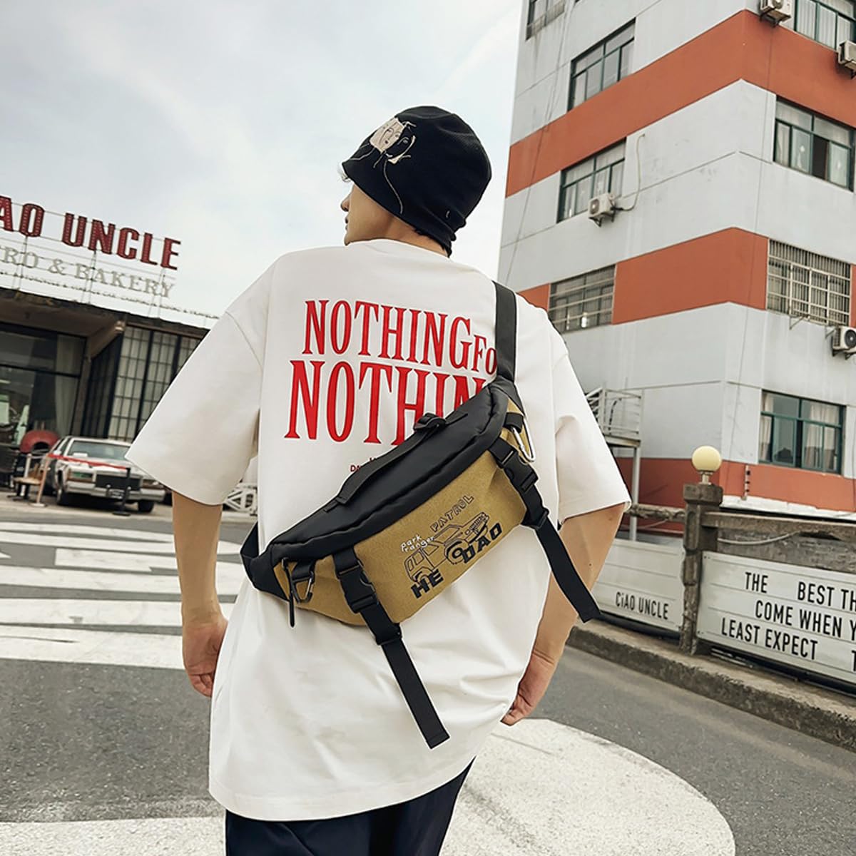 GUSTAVE Crossbody Bag for Daily Travel with Adjustable Strap and Secure Zipper Closure