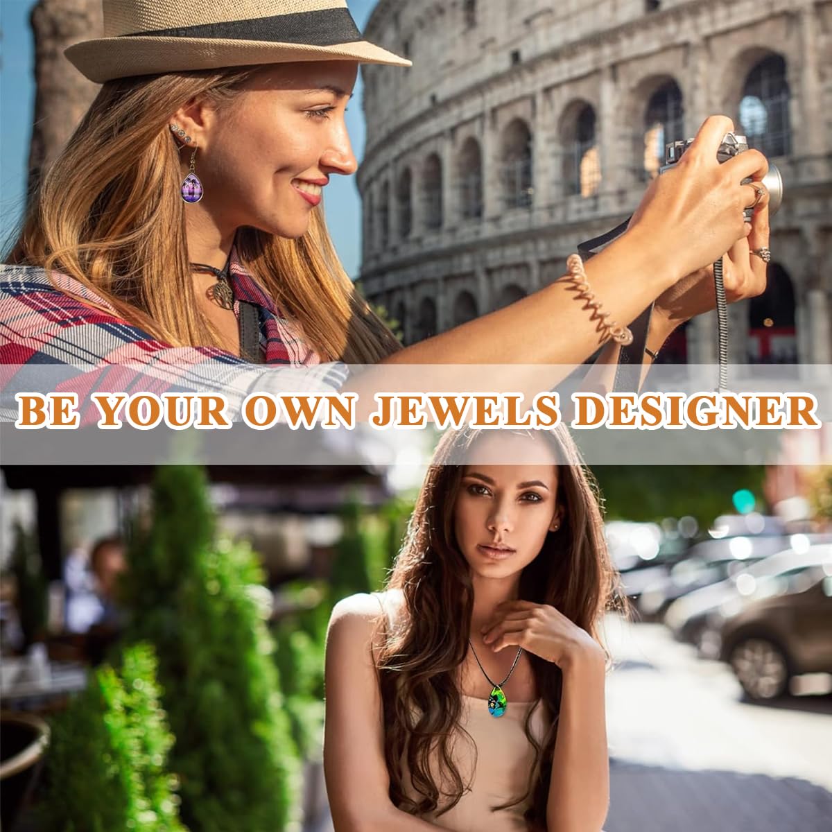 HASTHIP Resin Jewelry Molds for DIY Earring Making with 33 Silicone Shapes | Silver and Gold Hooks