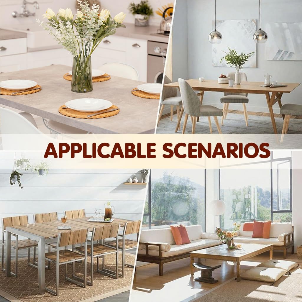 HASTHIP Dining Table Cover for 6 Seater featuring Ruffle Edge and 55x71 in Floral Print | Waterproof Reusable Tablecloth for Kitchen and Holiday Parties