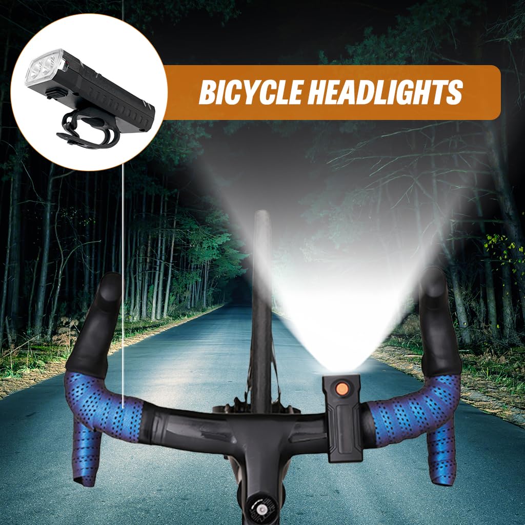 Proberos Cycle Light for Bicycle with 400 Lumen Output and IPX5 Waterproof Design | USB-C Rechargeable 2000mAh Battery
