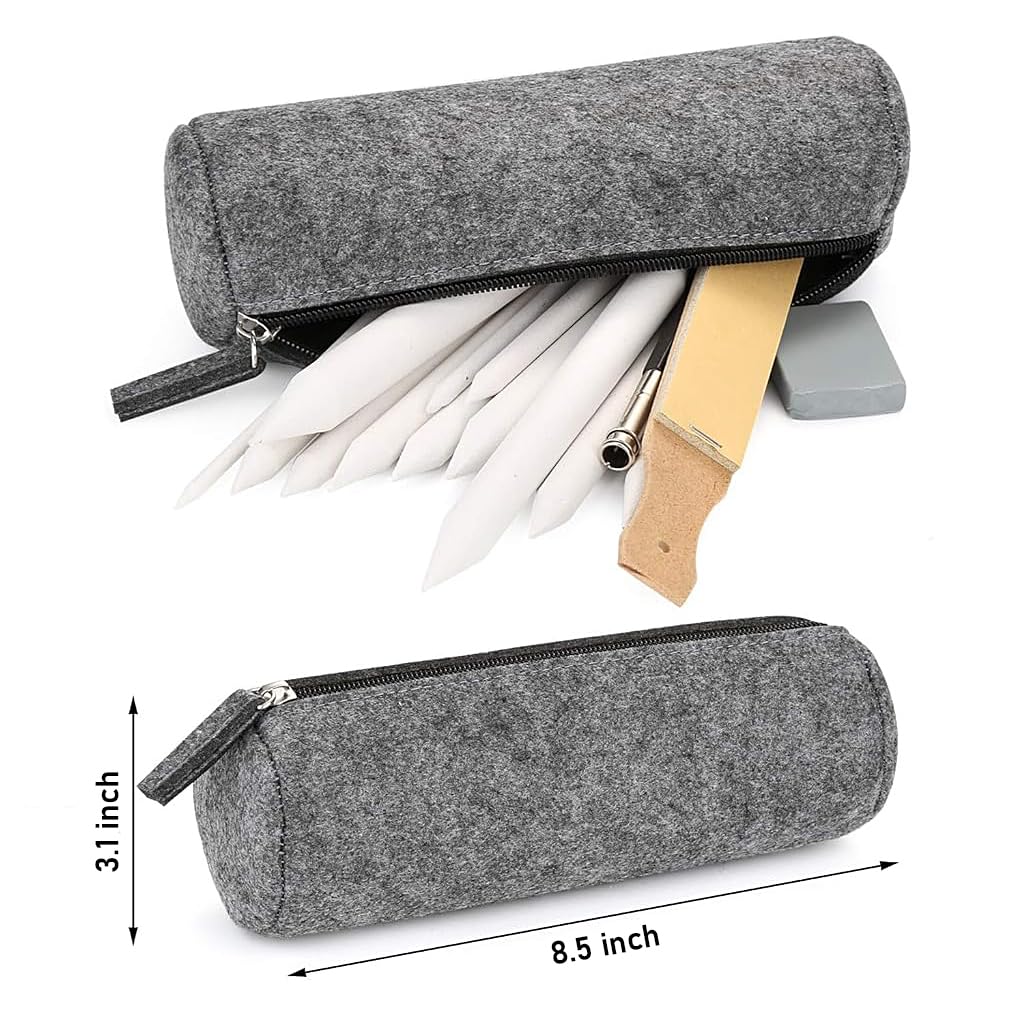 HASTHIP Sketching Kit for Drawing and Shading with 22 Pcs Tools Including 16 Blending Stumps | Soft Compressed Paper and Kneaded Erasers