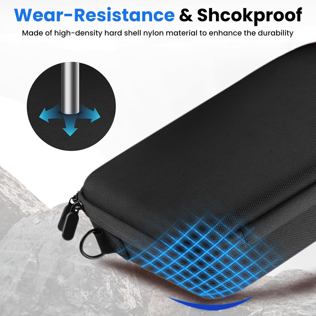 ZORBES Carrying Case for Insta360 X4 and X5 with EVA Hard Shell and Shoulder Strap | Travel Storage Bag